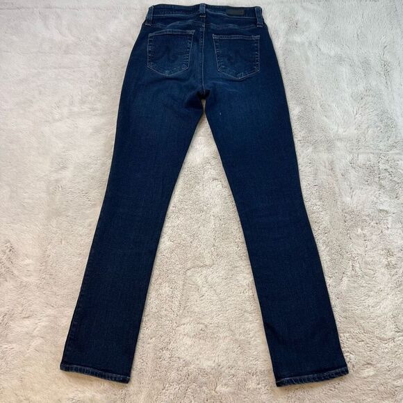 AG Adriano Goldschmied Jeans Womens Size 25R Mari High Rise Slim Straight Dark - Picture 9 of 11